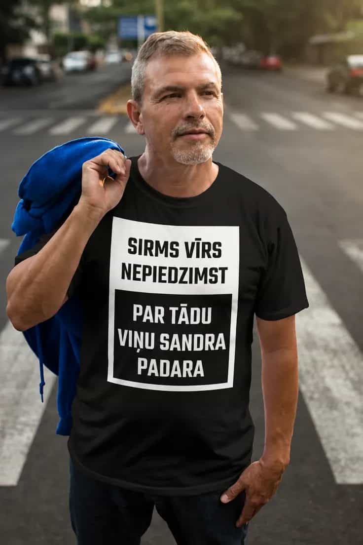 Smieklīgs krekls Sirms vīrs ar vārdu – SIRMS VĪRS