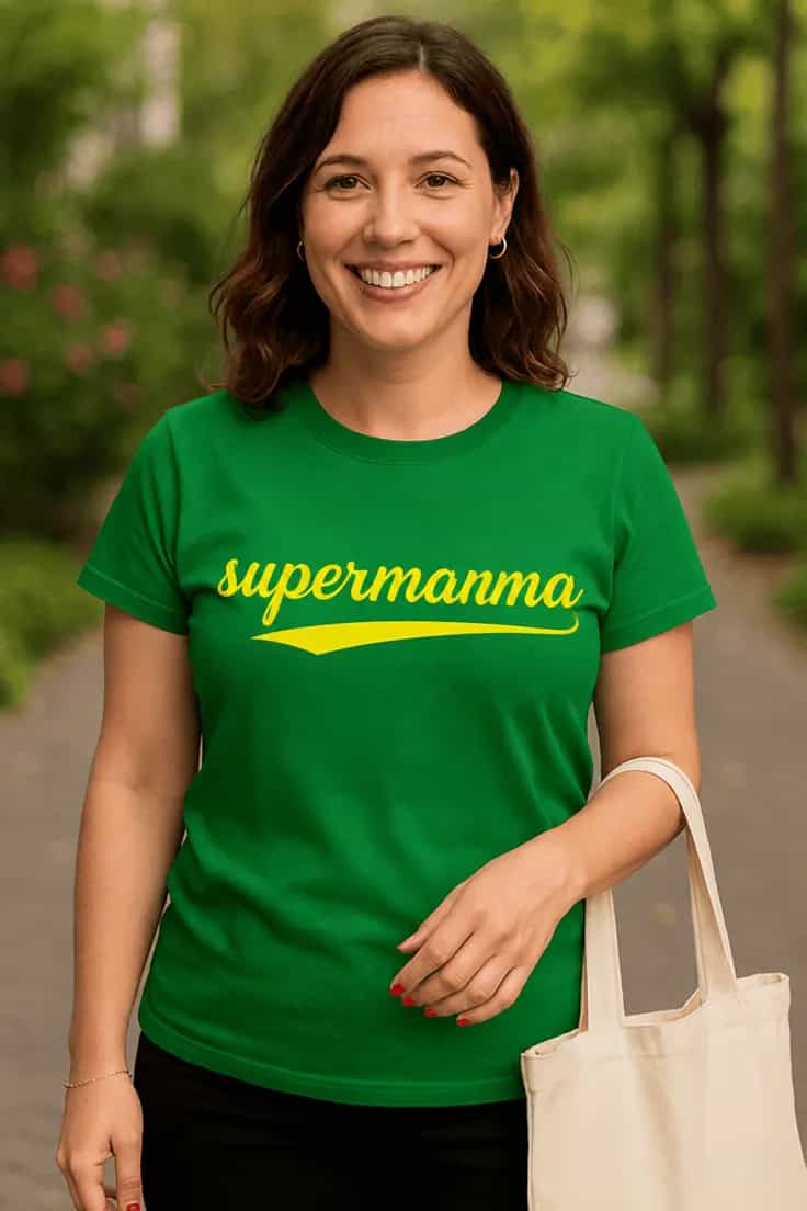 Smieklīgs krekls Supermammai Mātes dienā