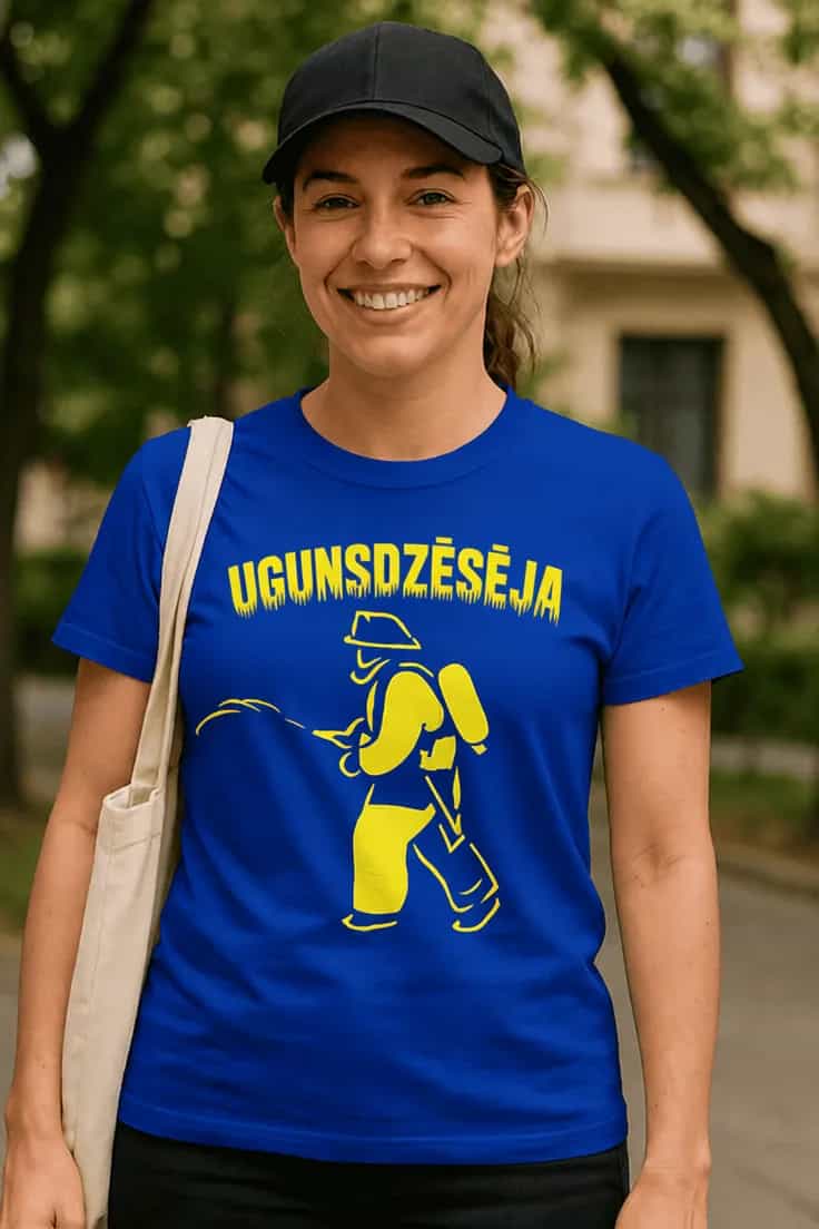 SmieklÄ«gs krekls UgunsdzÄsÄja ā UGUNSDZÄSÄJA