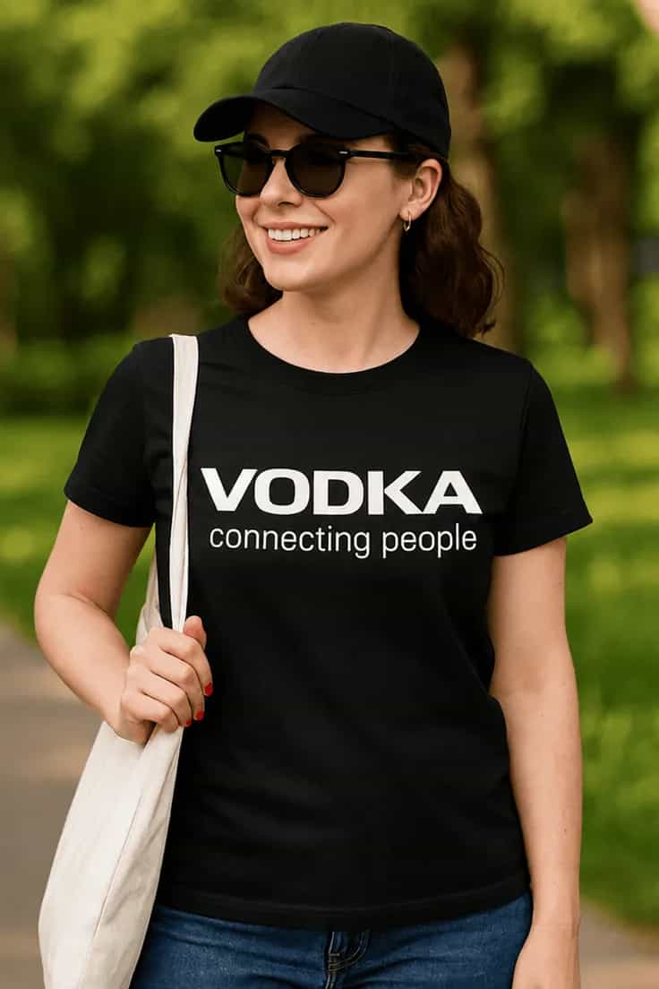 Smieklīgs krekls Vodka savieno cilvēkus – VODKA