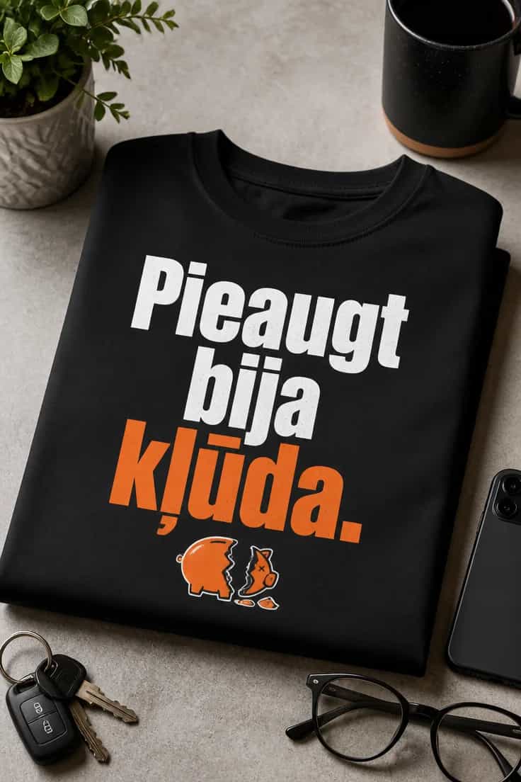 Smieklīgi T-krekli – Pieaugt bija kļūda.