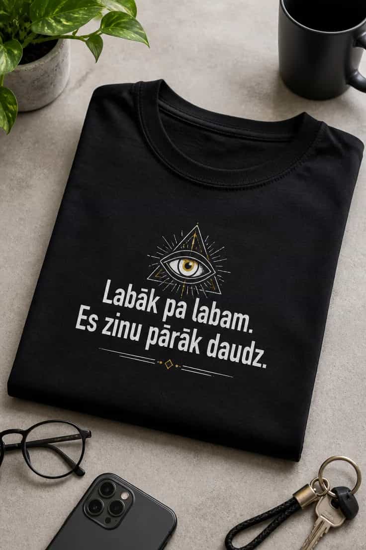 T-krekls „Es zinu pārāk daudz“