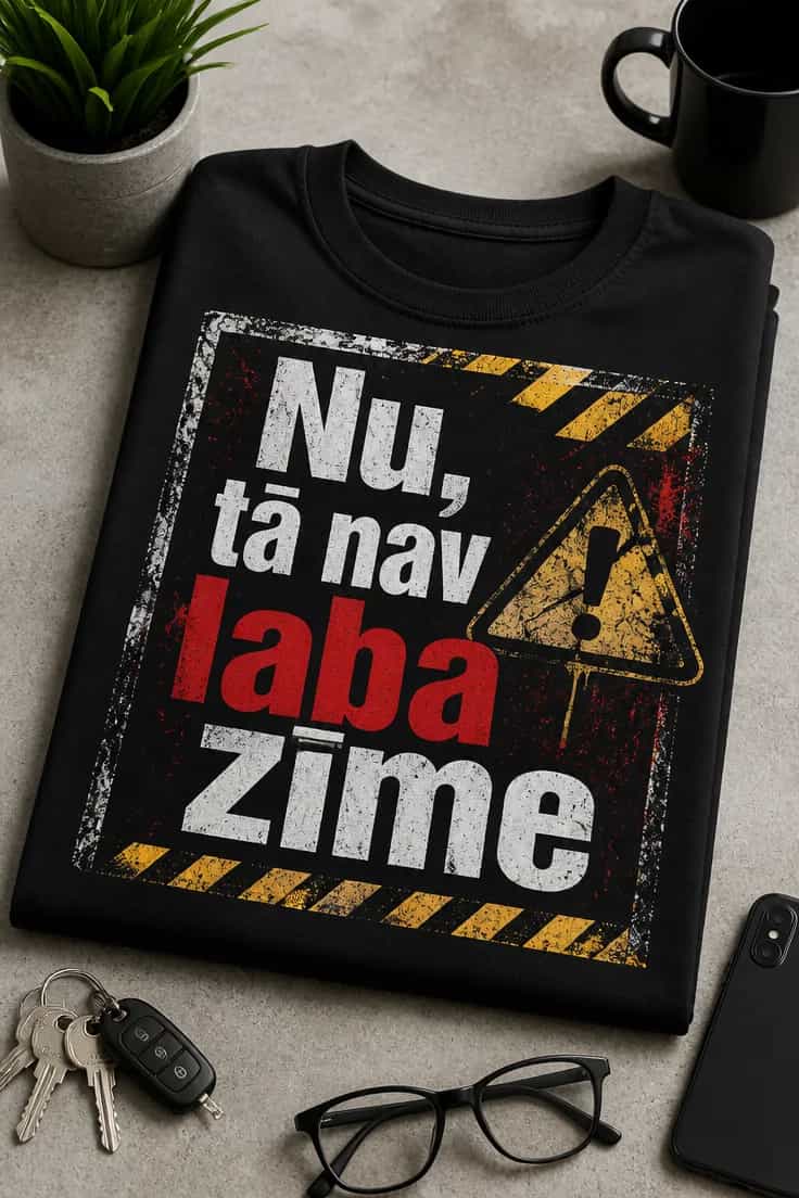 Smieklīgs T-krekls „Nu, tā nav laba zīme“