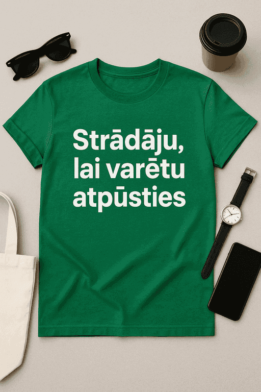 Strādāju, lai varētu atpūsties – T-krekls