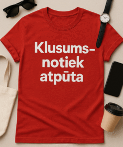 Klusums – notiek atpūta T-krekls