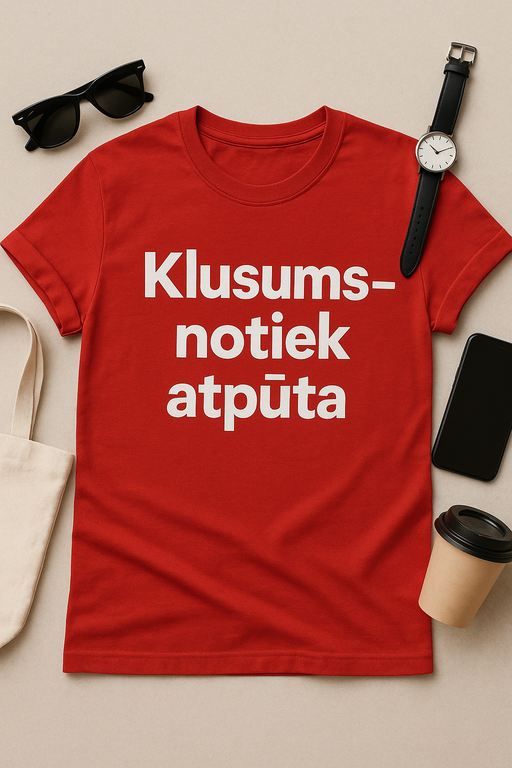 Klusums – notiek atpūta T-krekls
