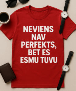 Neviens nav perfekts, bet es esmu tuvu – T-krekls