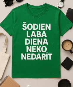 Šodien laba diena neko nedarīt – T-krekls