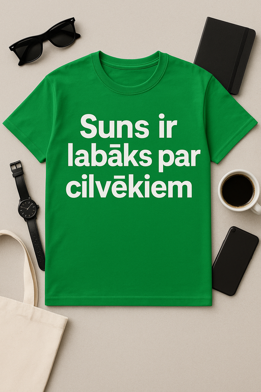 Suns ir labāks par cilvēkiem – T-krekls