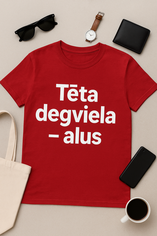 Tēta degviela – alus T-krekls