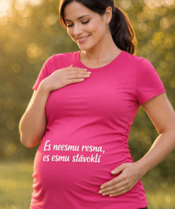 Grūtnieču T-krekls “Es neesmu resna, es esmu stāvoklī”