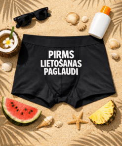 Vīriešu bokseršorti “Pirms lietošanas paglaudi”