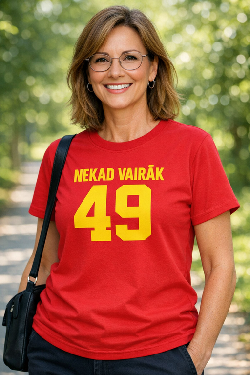 Smieklīgs krekls NEKAD VAIRĀK 49