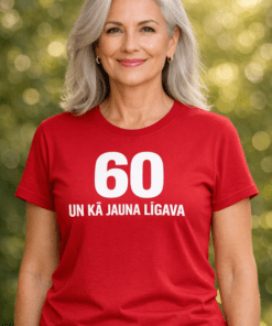 Smieklīgs krekls “60 un kā jauna līgava”