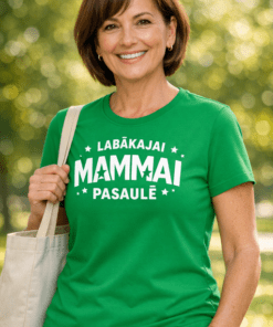 Mātes dienas krekls “LABĀKAJAI MAMMAI PASAULĒ”