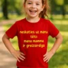 Bērnu krekls Neskaties uz tēti, smieklīga dāvana dzimšanas dienā bērnam