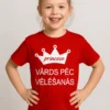 Bērnu krekls Princese ar vārdu ar apdruku princese VĀRDS PĒC VĒLĒŠANĀS