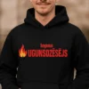 Džemperis Lepns ugunsdzēsējs ar apdruku lepns UGUNSDZĒSĒJS