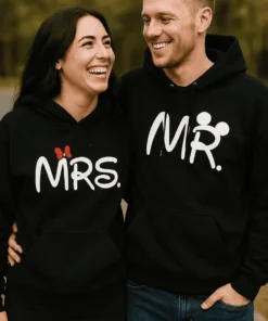 Džemperis Mr Mrs komplekts ar apdruku MRS. MŔ.