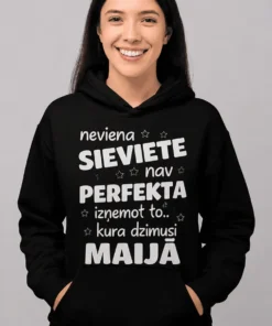 Džemperis Perfekta sieviete maijā ar humoristisku apdruku dāvanai