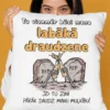 Dekoratīvs spilvens labākajai draudzenei ar smieklīgu draudzeņu dizainu