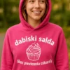 Jaka ar kapuci Dabiski salda ar uzrakstu dabiski salda (bez pievienota cukura)