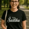 Smieklīgs krekls Enjoy šašliks ar uzdruku Enjoy Šašliku