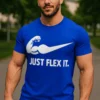 Smieklīgs krekls ar uzrakstu JUST FLEX IT. dāvanai un ikdienai