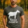 Smieklīgs krekls Kaza nostra ar uzrakstu Kaza nostra