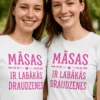 Smieklīgs krekls Māsas ir labākās draudzenes ar uzrakstu MĀSAS IR LABĀKĀS DRAUDZENES