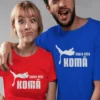 Smieklīgs krekls Šodien būšu komā ar uzrakstu ŠODIEN BŪŠU KOMĀ