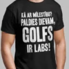 Smieklīgs krekls Par golfu un mīlestību ar humoristisku golfa tematiku