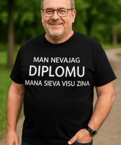 Smieklīgs krekls Sieva zina visu, dāvana dzimšanas dienā vīram ar humora izjūtu