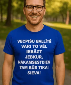 Smieklīgs krekls Vecpuišu ballītes joks ar humoristisku vecpuišu ballītes dizainu