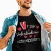 Smieklīgs krekls Videospēles Valentīndienā ar uzdruku V ir par Valentīndienu videospēlēm