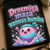 T-krekls ar uzrakstu Drosmīgā mazā vannas bumba un drosmīgu vannas bumbas varoni